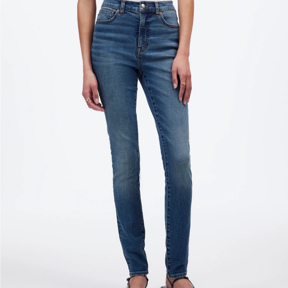 Madewell Light Blue Skinny Jeans 10” High-Rise Stretch
